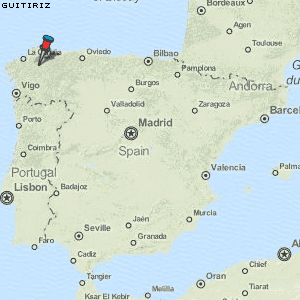 Guitiriz Karte Spanien