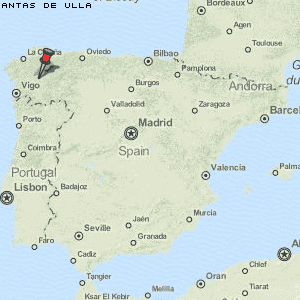 Antas de Ulla Karte Spanien