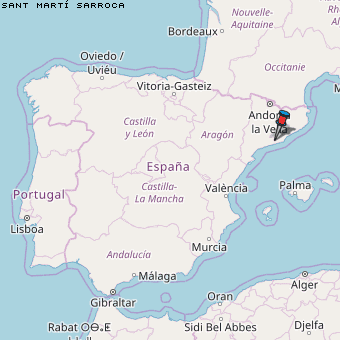 Sant Martí Sarroca Karte Spanien