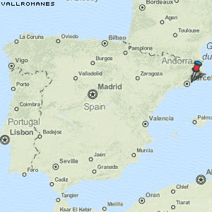 Vallromanes Karte Spanien