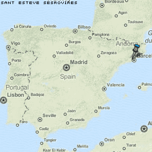 Sant Esteve Sesrovires Karte Spanien
