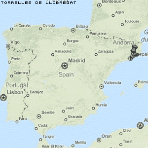 Torrelles de Llobregat Karte Spanien