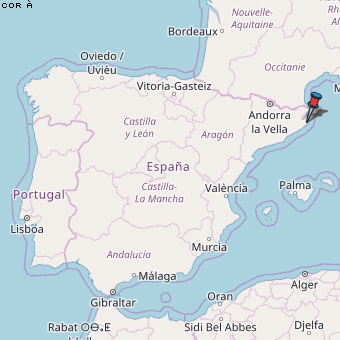 Corçà Karte Spanien