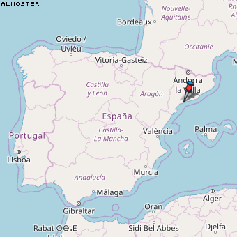 Almoster Karte Spanien