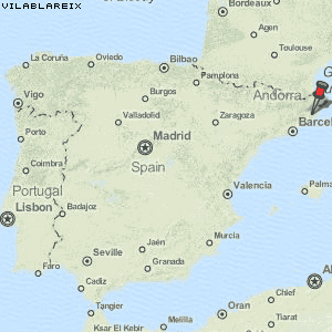 Vilablareix Karte Spanien