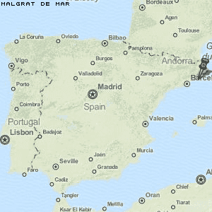 Malgrat de Mar Karte Spanien