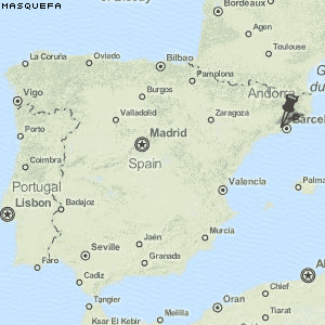 Masquefa Karte Spanien