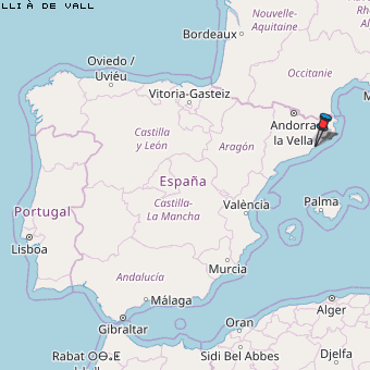 Lliçà de Vall Karte Spanien