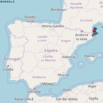 Bordils Karte Spanien