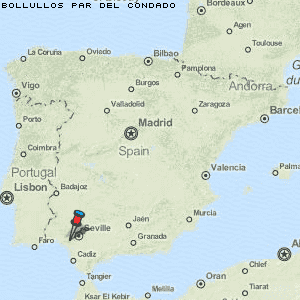Bollullos Par del Condado Karte Spanien