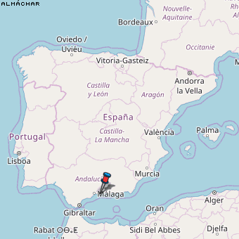 Almáchar Karte Spanien