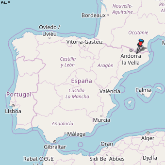 Alp Karte Spanien
