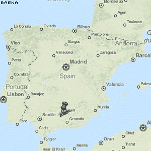 Baena Karte Spanien