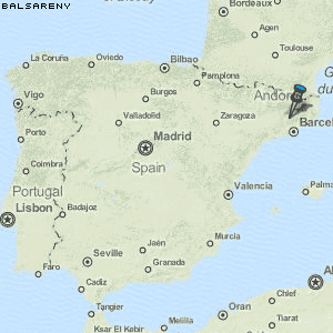 Balsareny Karte Spanien