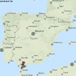 Barbate Karte Spanien