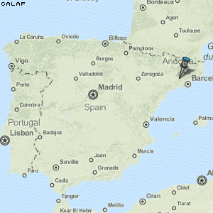 Calaf Karte Spanien