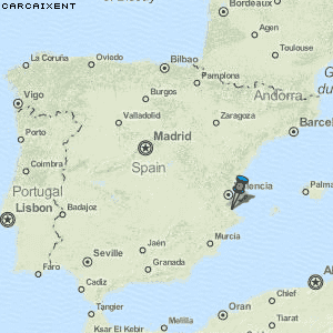 Carcaixent Karte Spanien