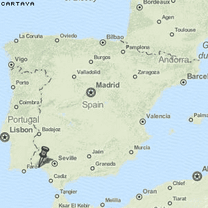 Cartaya Karte Spanien