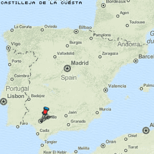Castilleja de la Cuesta Karte Spanien