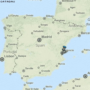 Catadau Karte Spanien