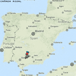 Cañada Rosal Karte Spanien
