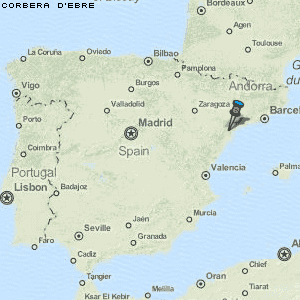 Corbera d'Ebre Karte Spanien
