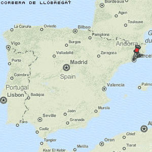 Corbera de Llobregat Karte Spanien