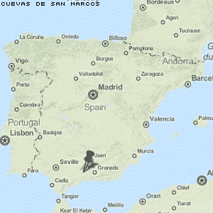 Cuevas de San Marcos Karte Spanien