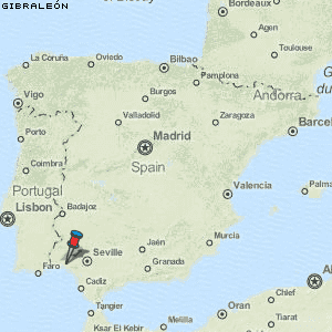 Gibraleón Karte Spanien