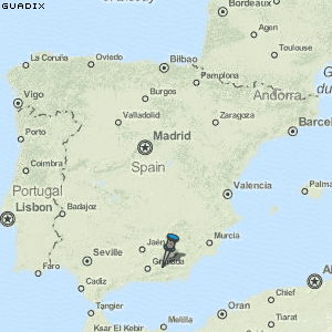 Guadix Karte Spanien