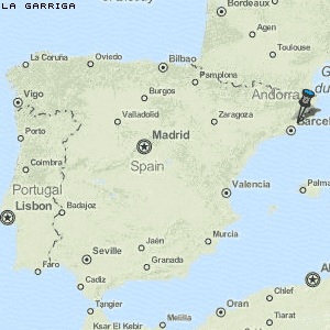 la Garriga Karte Spanien