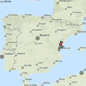Llíria Karte Spanien