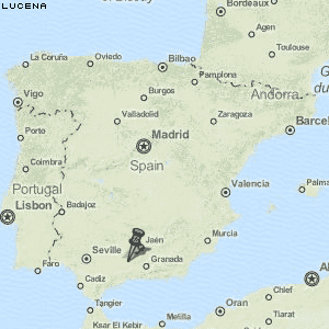 Lucena Karte Spanien