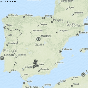 Montilla Karte Spanien