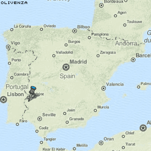 Olivenza Karte Spanien