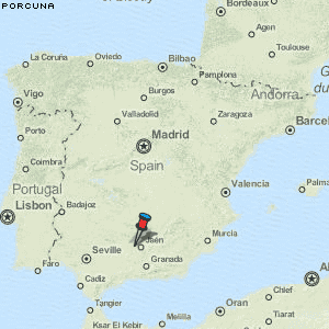 Porcuna Karte Spanien