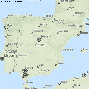 Puerto Real Karte Spanien