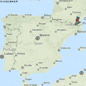 Puigcerdà Karte Spanien