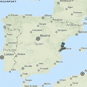 Rocafort Karte Spanien
