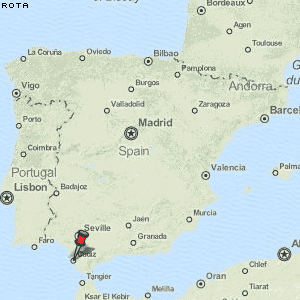 Rota Karte Spanien