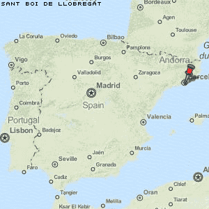 Sant Boi de Llobregat Karte Spanien