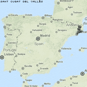 Sant Cugat del Vallès Karte Spanien