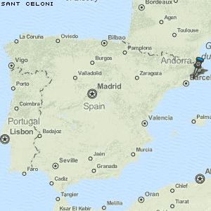 Sant Celoni Karte Spanien