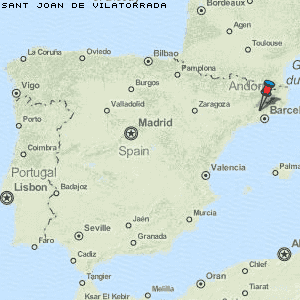 Sant Joan de Vilatorrada Karte Spanien