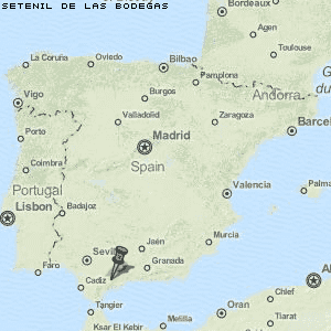 Setenil de las Bodegas Karte Spanien