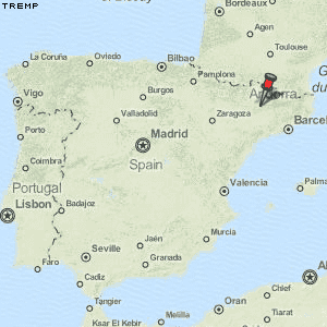 Tremp Karte Spanien