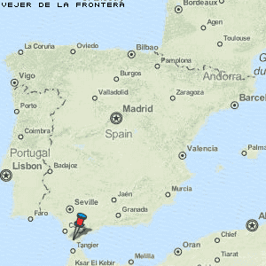 Vejer de la Frontera Karte Spanien