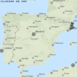 Vilassar de Mar Karte Spanien