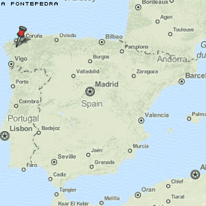 A Pontepedra Karte Spanien
