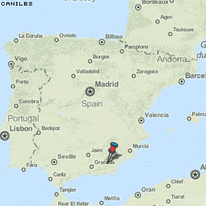 Caniles Karte Spanien